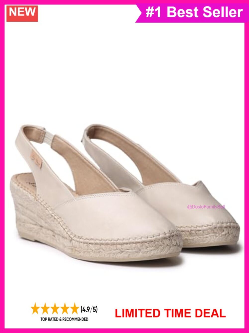 Women's Suede Espadrille Wedge Sandals Slip Resistant Summer